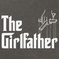 The GirlFather Funny Mother's Day Gift for Single Moms Cotton Canvas Backpack