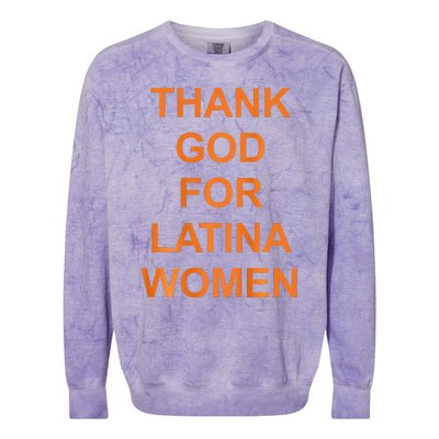 Thank God For Latina Colorblast Crewneck Sweatshirt