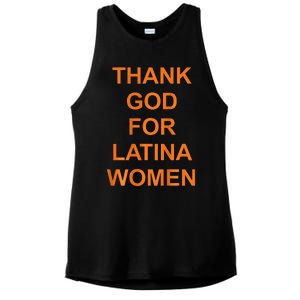 Thank God For Latina Ladies PosiCharge Tri-Blend Wicking Tank