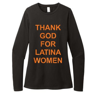 Thank God For Latina Womens CVC Long Sleeve Shirt