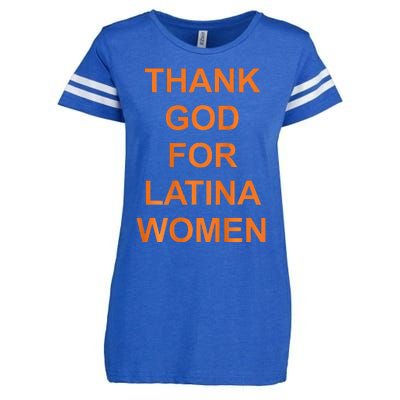 Thank God For Latina Enza Ladies Jersey Football T-Shirt