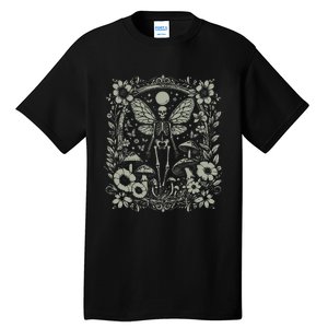 Therian Grunge Fairycore Aesthetic Skeleton Fairy Moth Tall T-Shirt