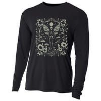 Therian Grunge Fairycore Aesthetic Skeleton Fairy Moth Cooling Performance Long Sleeve Crew