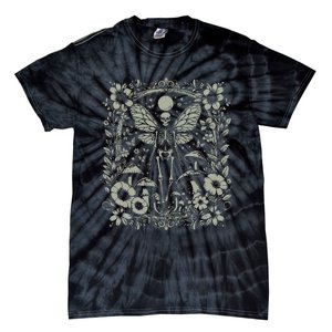 Therian Grunge Fairycore Aesthetic Skeleton Fairy Moth Tie-Dye T-Shirt