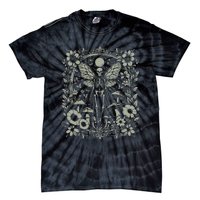 Therian Grunge Fairycore Aesthetic Skeleton Fairy Moth Tie-Dye T-Shirt