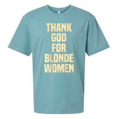 Thank God For Blonde Sueded Cloud Jersey T-Shirt