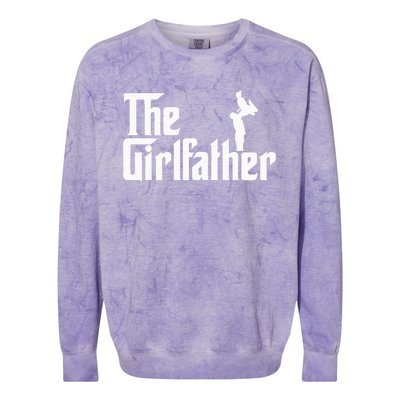 The Girl Father Gift Funny Dad Of Best Colorblast Crewneck Sweatshirt