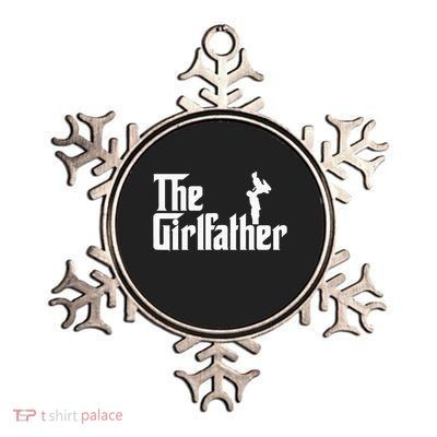 The Girl Father Gift Funny Dad Of Best Metallic Star Ornament