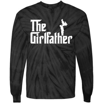 The Girl Father Gift Funny Dad Of Best Tie-Dye Long Sleeve Shirt