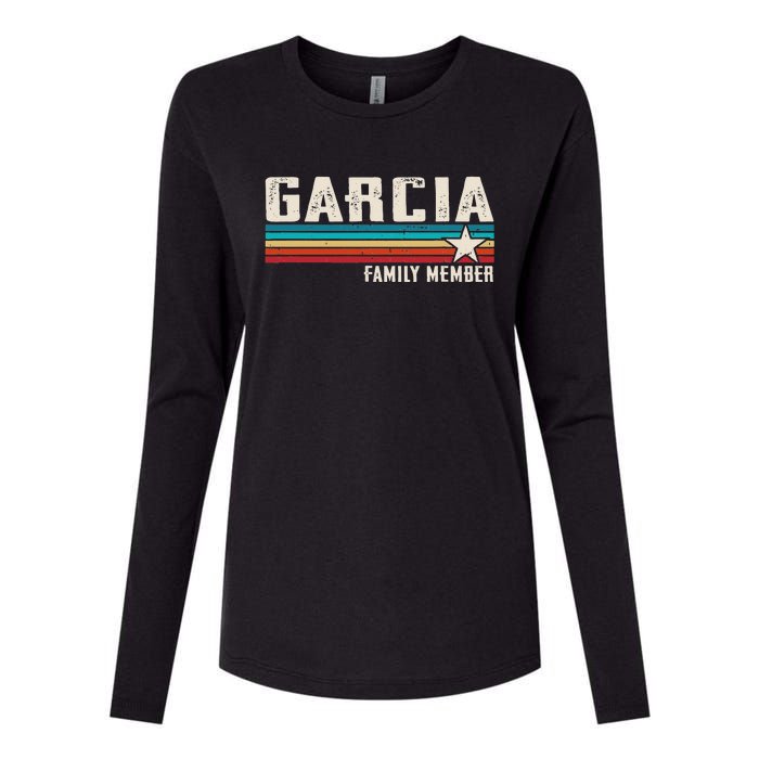 Team Garcia Family Member Womens Cotton Relaxed Long Sleeve T-Shirt