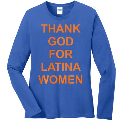 Thank God For Latina Ladies Long Sleeve Shirt