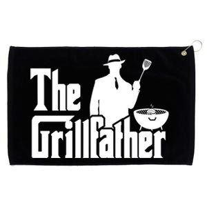 The Grillfather Funny Bbq Design For Dads Cool Gift Grommeted Golf Towel