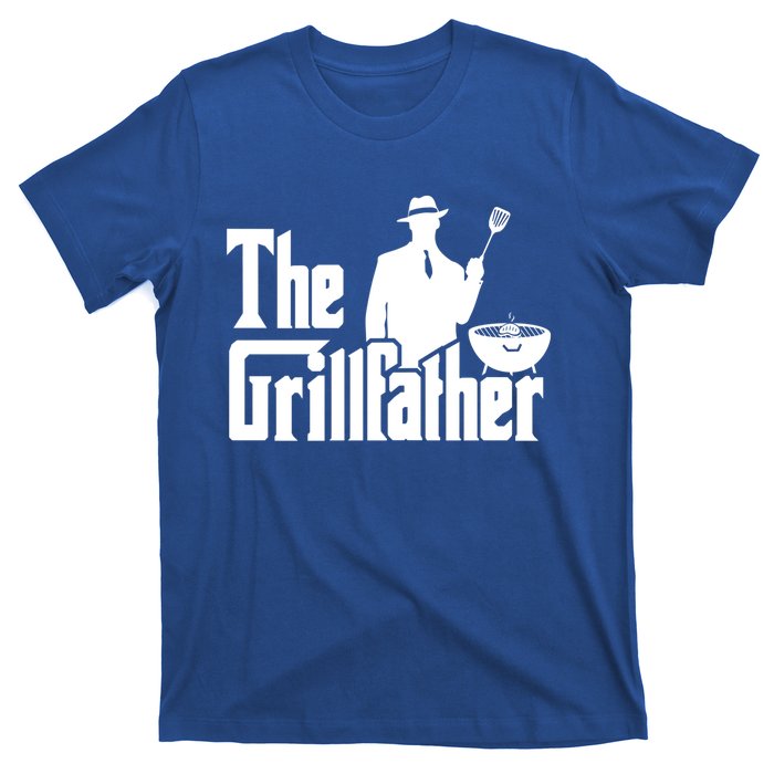 The Grillfather Funny Bbq Design For Dads Cool Gift T-Shirt