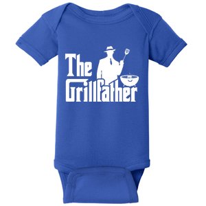 The Grillfather Funny Bbq Design For Dads Cool Gift Baby Bodysuit