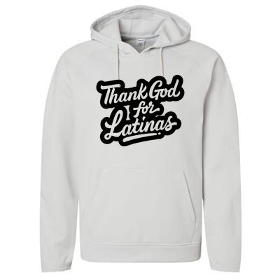 Thank God For Latinas Performance Fleece Hoodie