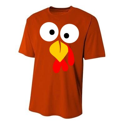 Turkey Gobble Face Costume Performance Sprint T-Shirt