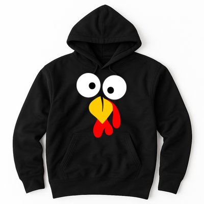 Turkey Gobble Face Costume Hoodie