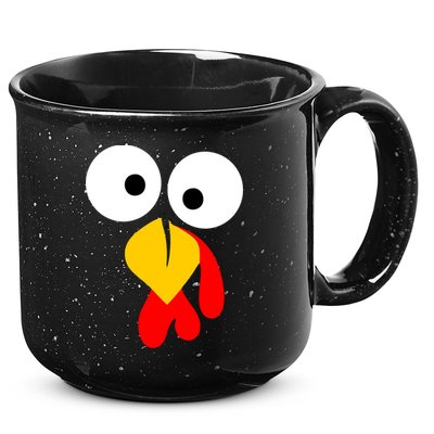 Turkey Gobble Face Costume 15oz Campfire Ceramic Mug