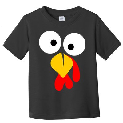 Turkey Gobble Face Costume Toddler T-Shirt