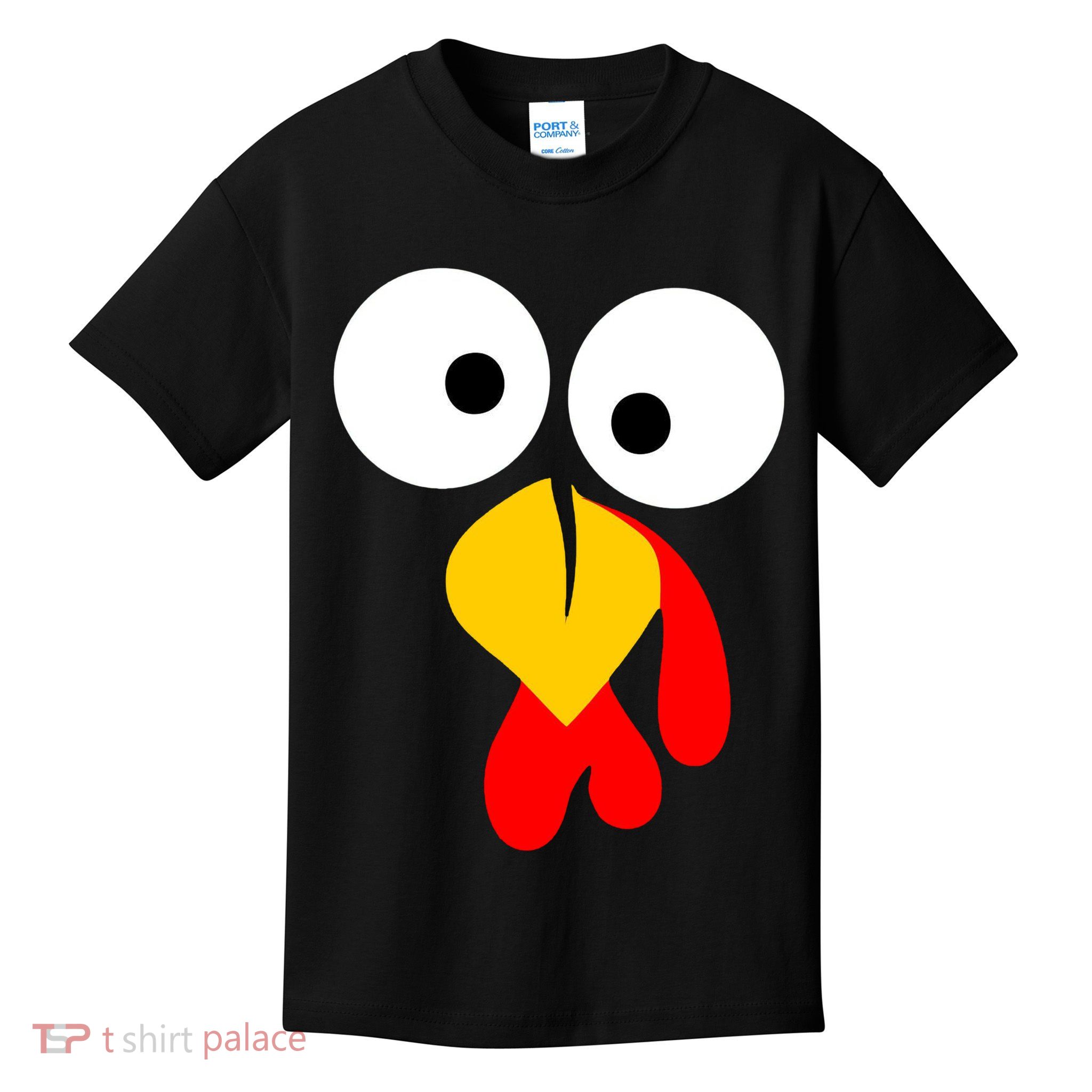Turkey Gobble Face Costume Kids T-Shirt