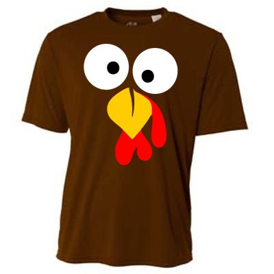 Turkey Gobble Face Costume Cooling Performance Crew T-Shirt