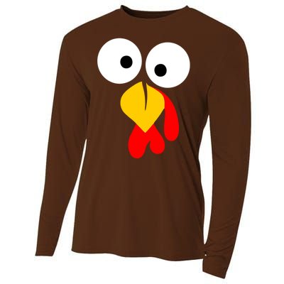 Turkey Gobble Face Costume Cooling Performance Long Sleeve Crew