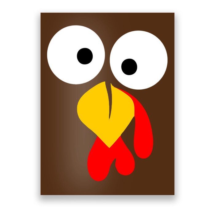 Turkey Gobble Face Costume Poster
