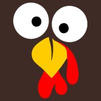 Turkey Gobble Face Costume Poster