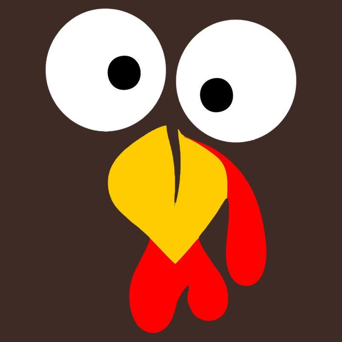 Turkey Gobble Face Costume Poster