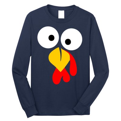 Turkey Gobble Face Costume Long Sleeve Shirt