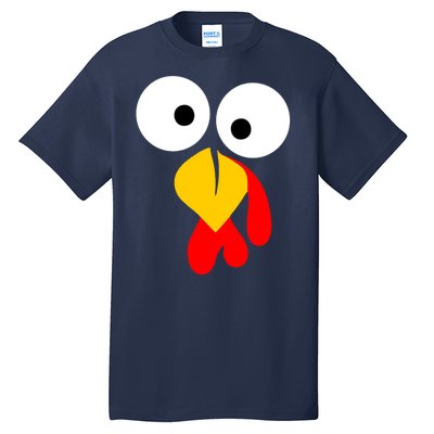 Turkey Gobble Face Costume Tall T-Shirt