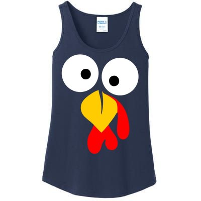 Turkey Gobble Face Costume Ladies Essential Tank