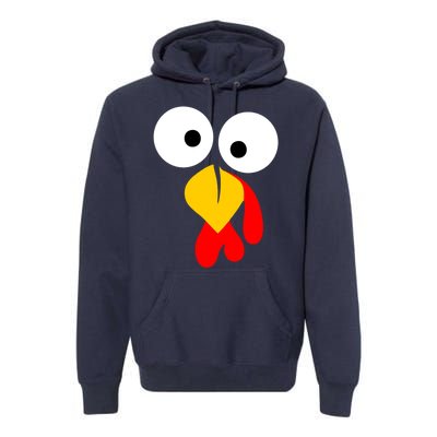 Turkey Gobble Face Costume Premium Hoodie