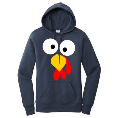 Turkey Gobble Face Costume Women's Pullover Hoodie