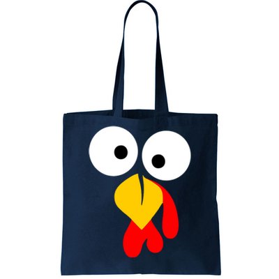 Turkey Gobble Face Costume Tote Bag