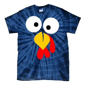 Turkey Gobble Face Costume Tie-Dye T-Shirt