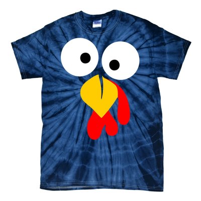 Turkey Gobble Face Costume Tie-Dye T-Shirt