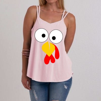 Turkey Gobble Face Costume Women's Strappy Tank