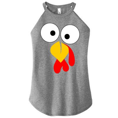 Turkey Gobble Face Costume Women's Perfect Tri Rocker Tank