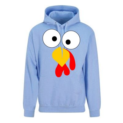 Turkey Gobble Face Costume Unisex Surf Hoodie