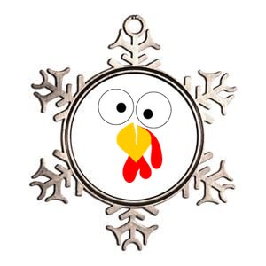 Turkey Gobble Face Costume Metallic Star Ornament