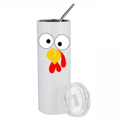 Turkey Gobble Face Costume Stainless Steel Tumbler