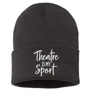 Theater Gifts For Actors Musical Theatre Is My Sport TShirt Sustainable Knit Beanie