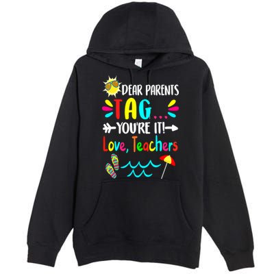 Teacher Gift Funny Last Day Of School Premium Pullover Hoodie