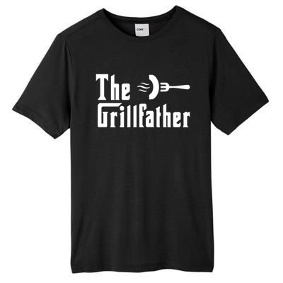 The Grillfather Funny Dad Grandpa Barbecue Grilling Gift Tall Fusion ChromaSoft Performance T-Shirt