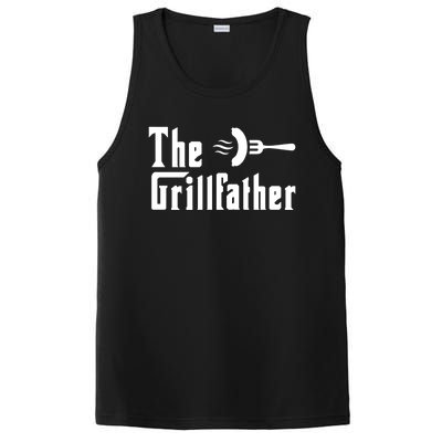 The Grillfather Funny Dad Grandpa Barbecue Grilling Gift PosiCharge Competitor Tank