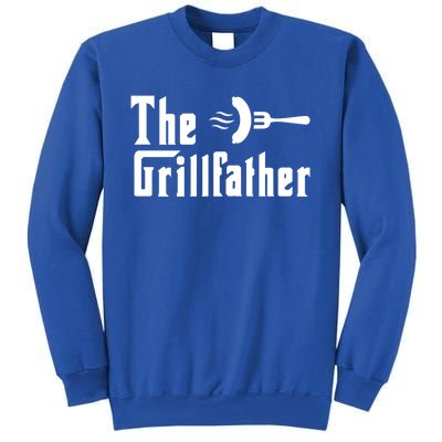 The Grillfather Funny Dad Grandpa Barbecue Grilling Gift Sweatshirt