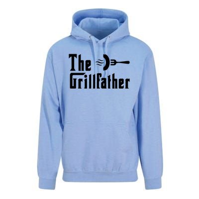 The Grillfather Funny Dad Grandpa Barbecue Grilling Gift Unisex Surf Hoodie