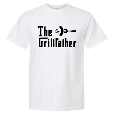 The Grillfather Funny Dad Grandpa Barbecue Grilling Gift Garment-Dyed Heavyweight T-Shirt