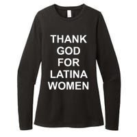 Thank God For Latina Women Power Hispanic Flowers Womens CVC Long Sleeve Shirt